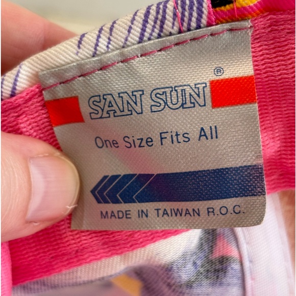 Vintage‎ San Sun Hawaiian Floral Trucker Hat - Picture 8 of 9